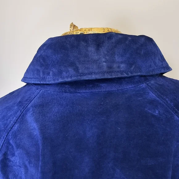 Dennis Basso Navy Blue Teddy Jacket - Picture 4 of 12